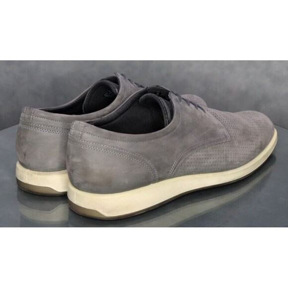 ECCO Men\'s Comfort Casual Shoes Size EU 46 US 12 Perforated Leather Gray main image 10